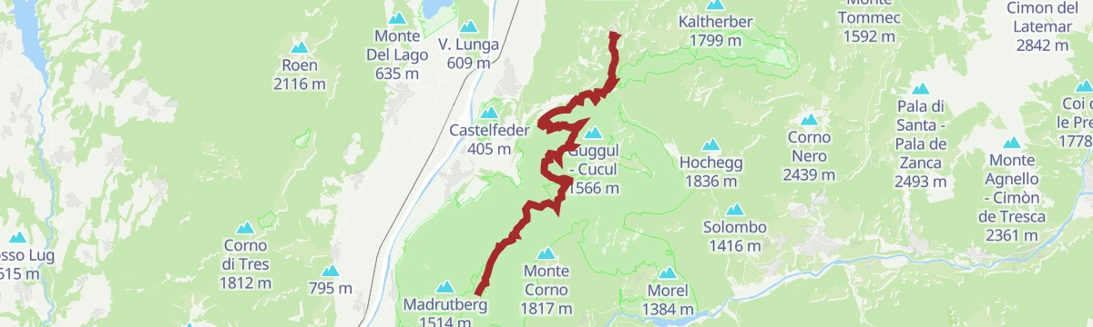 Route map: Trail b1 | Cauria – Aldino